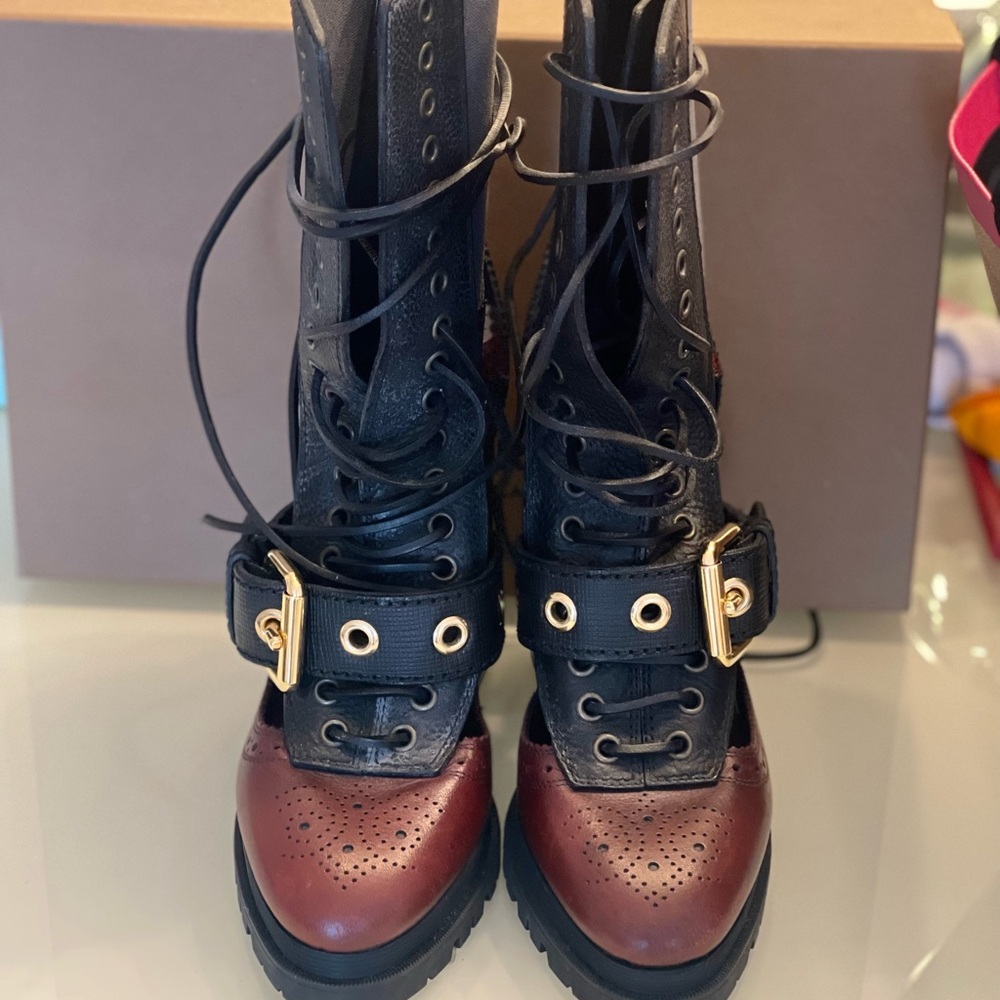 Burberry Lace-Up Boots